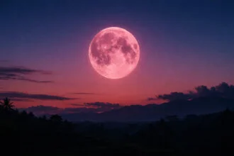 pink moon malam ini
