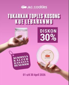 Promo Diskon Tukar Toples JnC Cookies
