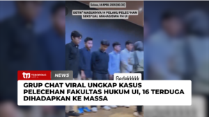 Grup Chat Viral Ungkap Kasus Pelecehan Fakultas Hukum UI, 16 Terduga Dihadapkan ke Massa